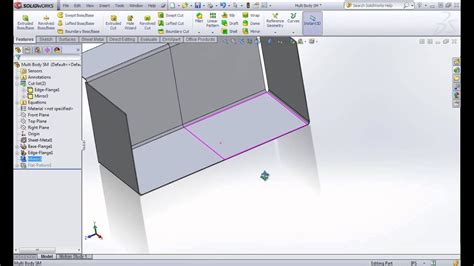 how to mirror sheet metal in solidworks|solidworks mirror bodies option.